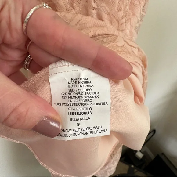 Love Reign | Pink High-Low Ruffled Lace Sundress | Size Small - Picture 10 of 10